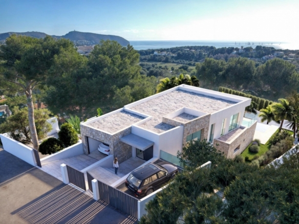 Villa de lujo de 4 dormitorios y piscina privada con vistas al mar en Moraira