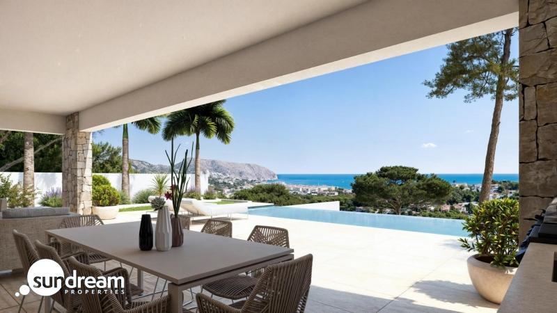 g_41388-6-2 Villa de lujo de 4 dormitorios y piscina privada con vistas al mar en Moraira
