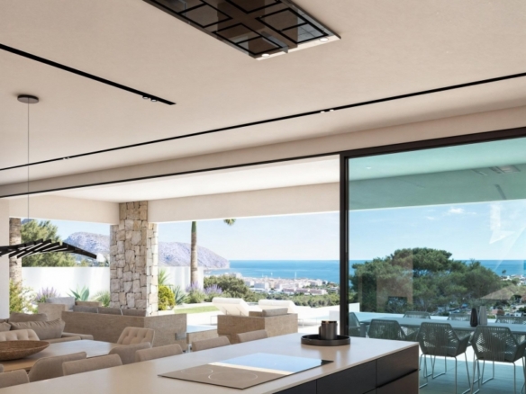 Villa de lujo de 4 dormitorios y piscina privada con vistas al mar en Moraira