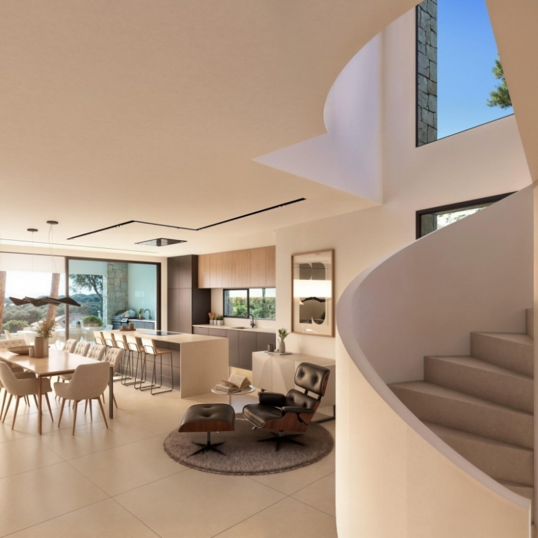 Villa de lujo de 4 dormitorios y piscina privada con vistas al mar en Moraira