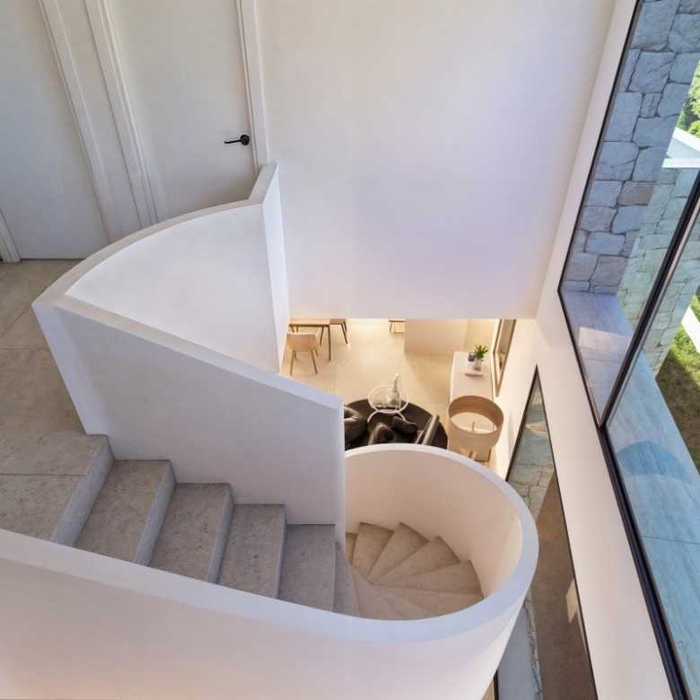 Villa de lujo de 4 dormitorios y piscina privada con vistas al mar en Moraira