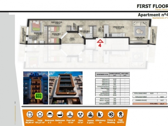 Piso en venta obra nueva Playa del Cura Torrevieja