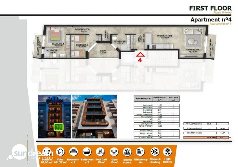Piso en venta obra nueva Playa del Cura Torrevieja