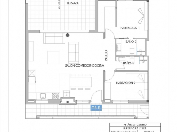 Ático en venta dos habitaciones y garaje Cala Finestrat