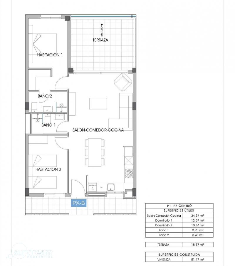 g_41582-4-8 Piso en venta obra nueva con garaje en Cala Finestrat
