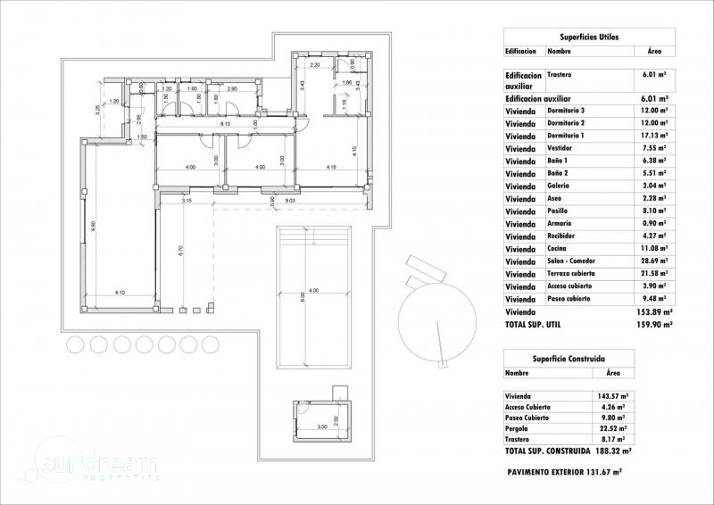 g_41759-18-9 Villa en venta una planta con piscina en Aspe