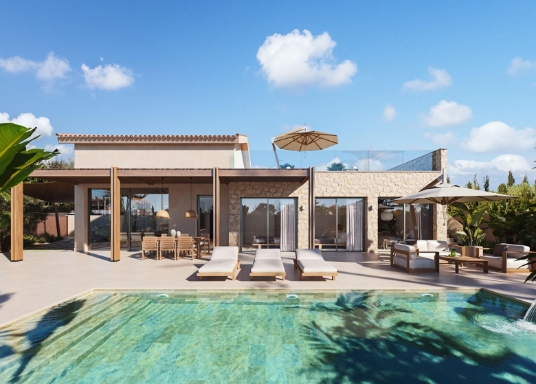 Villa en venta con piscina zona playa Cabo de Palos