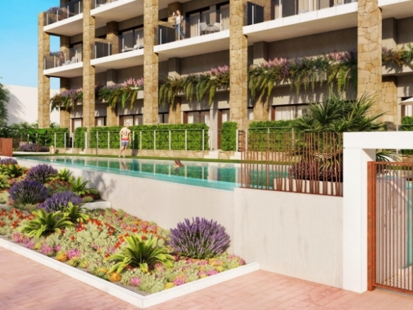 Apartamento de planta baja de 1 dormitorio frente al mar a la venta en Villajoyosa