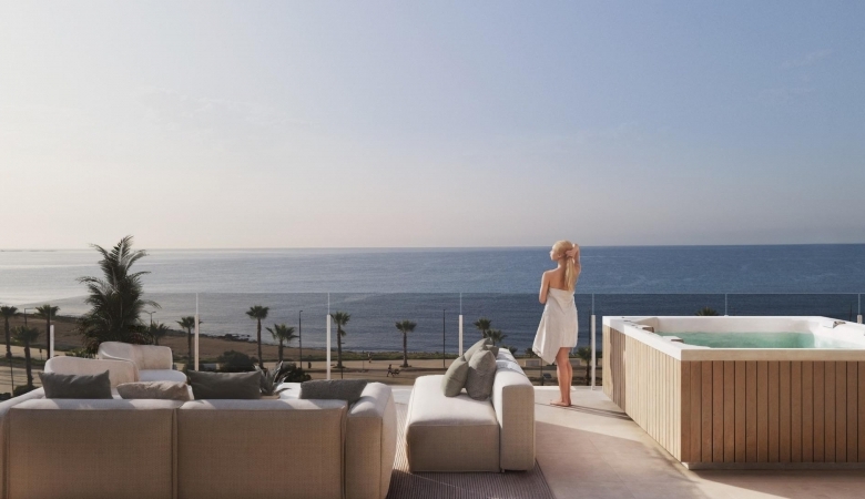Apartamento de lujo de 2 dormitorios con vistas panorámicas al mar en Villajoyosa