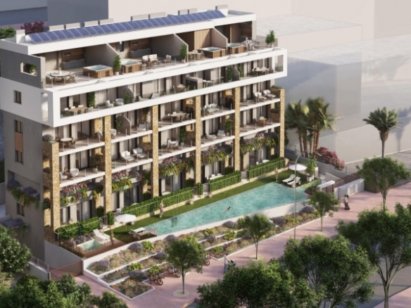 Apartamento de lujo de 2 dormitorios con vistas panorámicas al mar en Villajoyosa