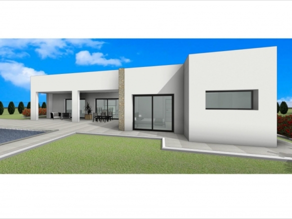 Villa en venta obra nueva con piscina en Aspe