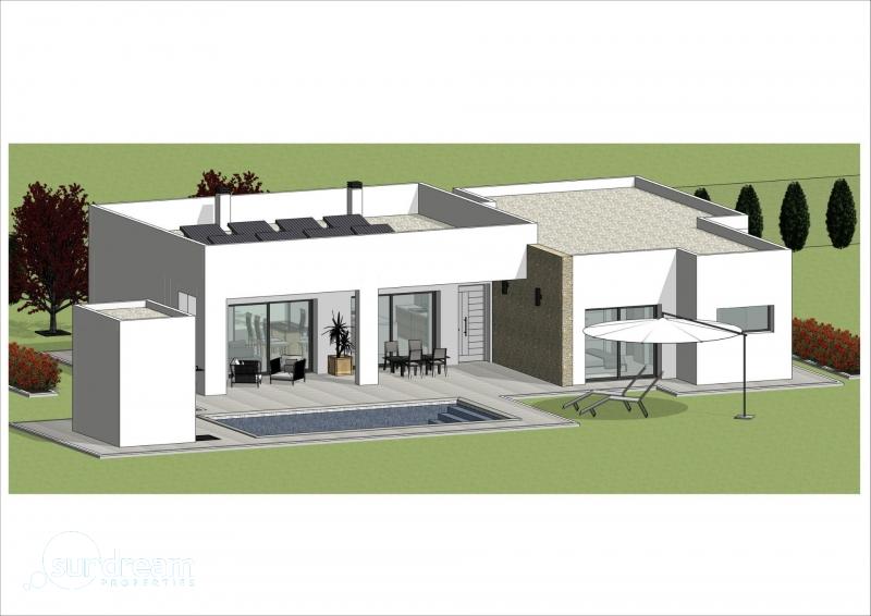 Villa en venta obra nueva con piscina en Aspe