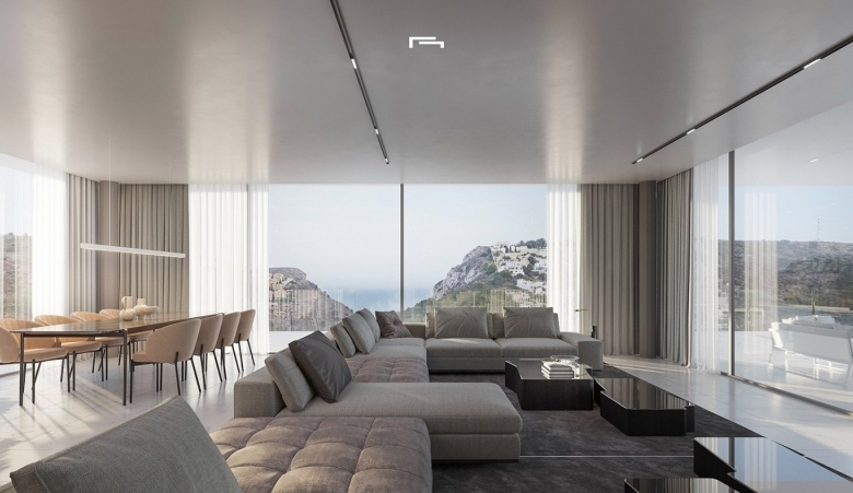 Villa de lujo obra nueva con piscina en Moraira