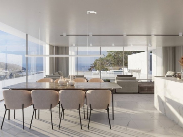Villa de lujo obra nueva con piscina en Moraira