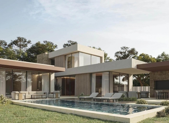 Villa en venta obra nueva con piscina en Jávea