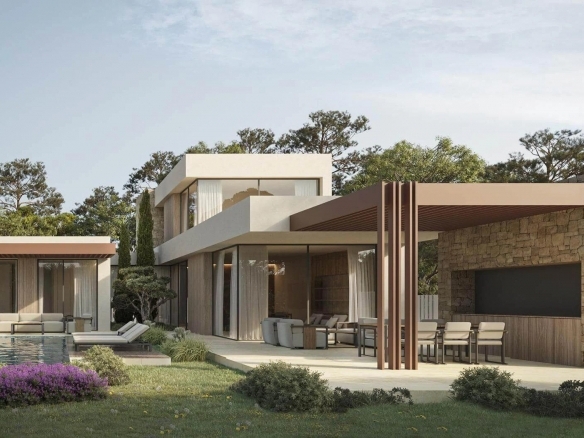 Villa en venta obra nueva con piscina en Jávea