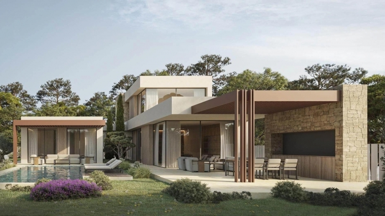 Villa en venta obra nueva con piscina en Jávea