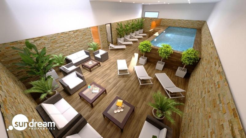 Ático moderno de 2 dormitorios con solarium privado a la venta en el centro de Torrevieja(Alicante)