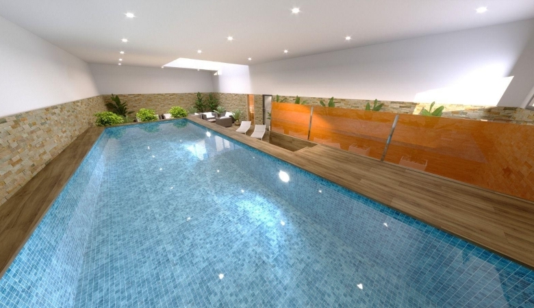 Ático moderno de 2 dormitorios con solarium privado a la venta en el centro de Torrevieja(Alicante)