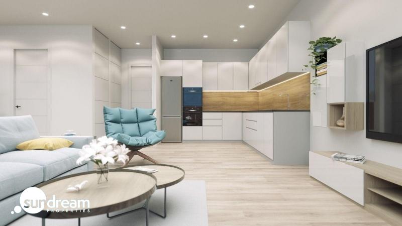 Ático moderno de 2 dormitorios con solarium privado a la venta en el centro de Torrevieja(Alicante)