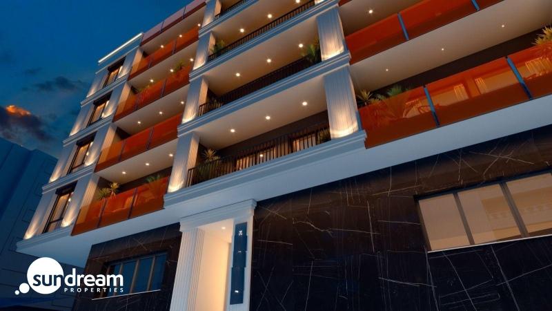 Ático moderno de 2 dormitorios con solarium privado a la venta en el centro de Torrevieja(Alicante)