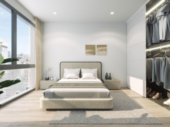 Ático moderno de 2 dormitorios con solarium privado a la venta en el centro de Torrevieja(Alicante)