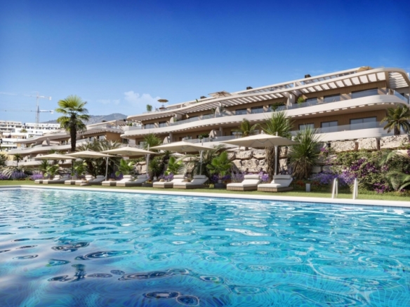 Apartamento de 3 dormitorios con vistas al mar a la venta en Finestrat.