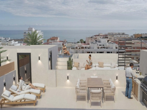Apartamento de 2 dormitorios a la venta a solo unos pocos pasos de la playa de El Cura en Torrevieja(Alicante)