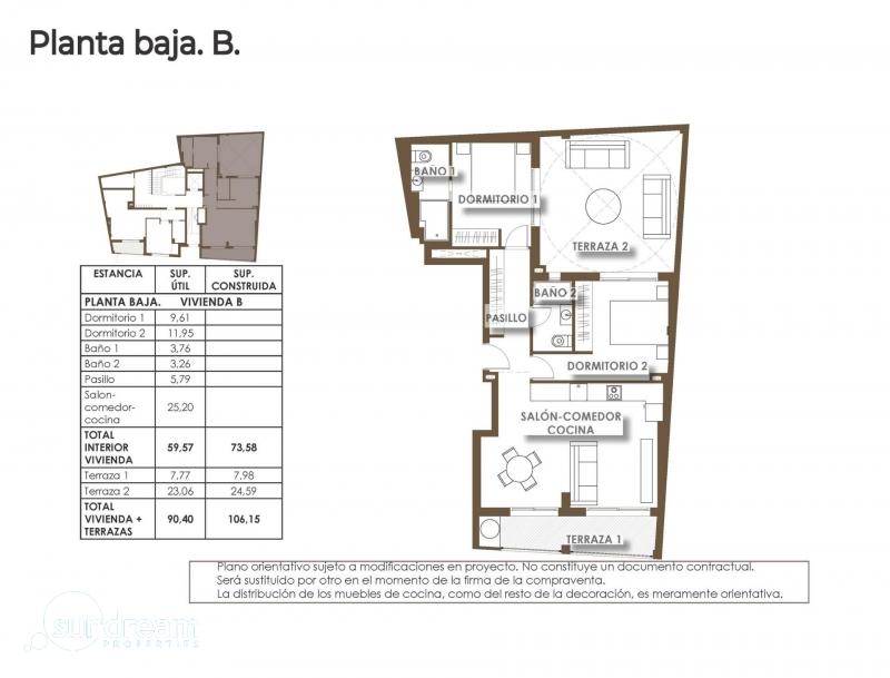 g_41978-7-11 Apartamento de 2 dormitorios a la venta a solo unos pocos pasos de la playa de El Cura en Torrevieja(Alicante)