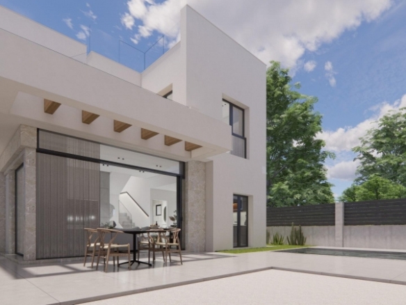 Villa en venta obra nueva con piscina Los Montesinos