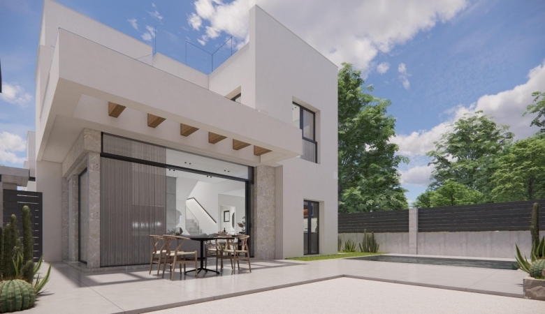 Villa en venta obra nueva con piscina Los Montesinos