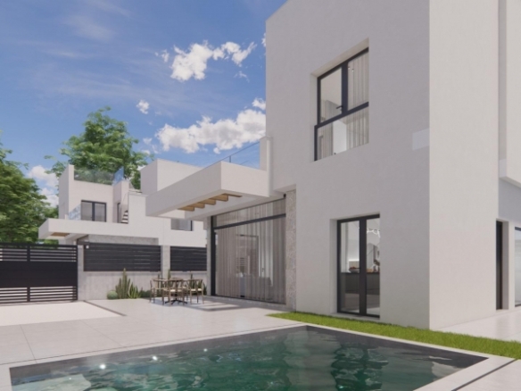 Villa en venta obra nueva con piscina Los Montesinos
