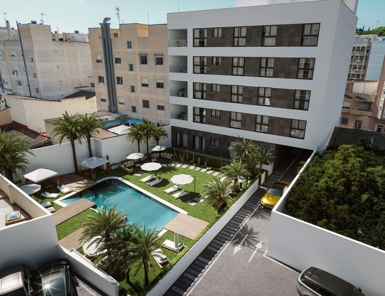 Ático en venta obra nueva con piscina en Guardamar