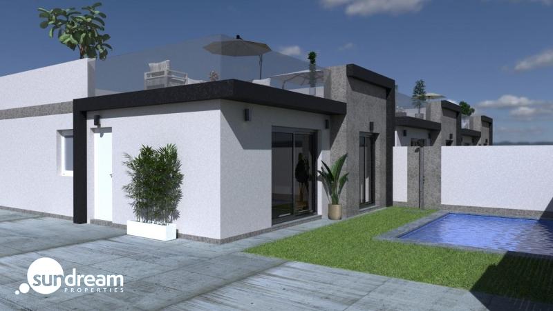 g_42124-9-1 Villa de lujo de una sola planta con 3 dormitorios y piscina privada en Balsicas, Murcia