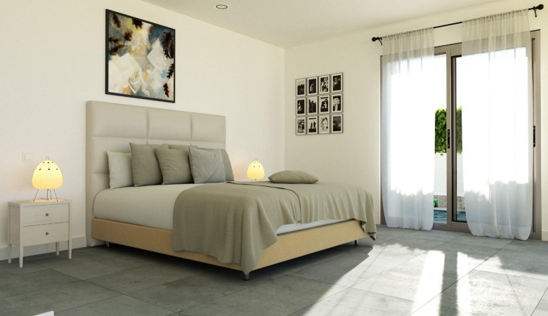 Villa de lujo de una sola planta con 3 dormitorios y piscina privada en Balsicas, Murcia