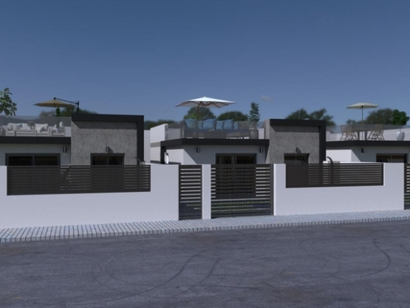 Villa de lujo de una sola planta con 3 dormitorios y piscina privada en Balsicas, Murcia