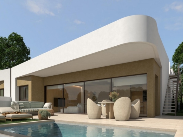 Villa en venta obra nueva con piscina en Dolores