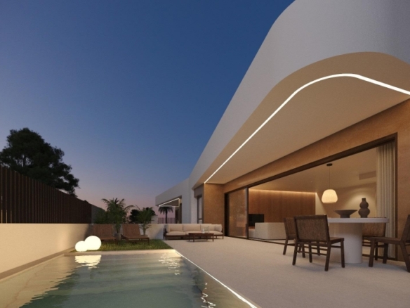 Villa en venta obra nueva con piscina en Dolores