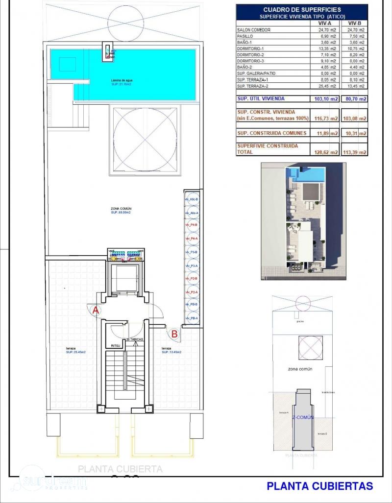 g_42227-24-14 Apartamento de nueva construcción con 3 dormitorios a tan solo 150m de la playa a la venta en Torrevieja