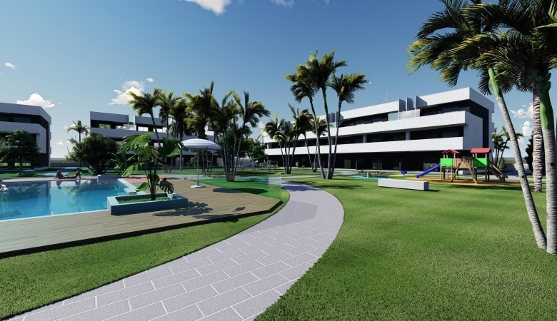 Piso turístico en venta con piscina El Raso Guardamar