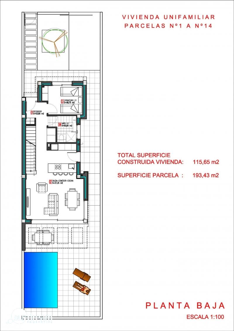 Villa de 3 dormitorios con piscina privada a la venta en Torrevieja