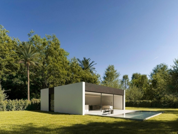 Villa moderna de nueva construcción en una sola planta con 3 dormitorios y piscina privada en Benidorm