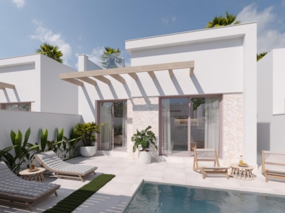 VILLA DE 3 DORMITORIOS  EN UNA PLANTA DE NUEVA CONSTRUCCIÓN EN TORREPACHECO