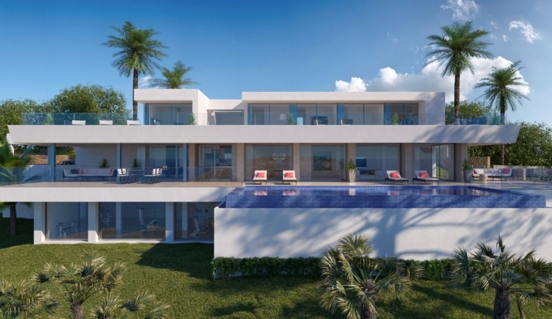 Villa de lujo con 6 dormitorios, piscina infinity y fantásticas vistas al mar en Benitachell(Alicante)