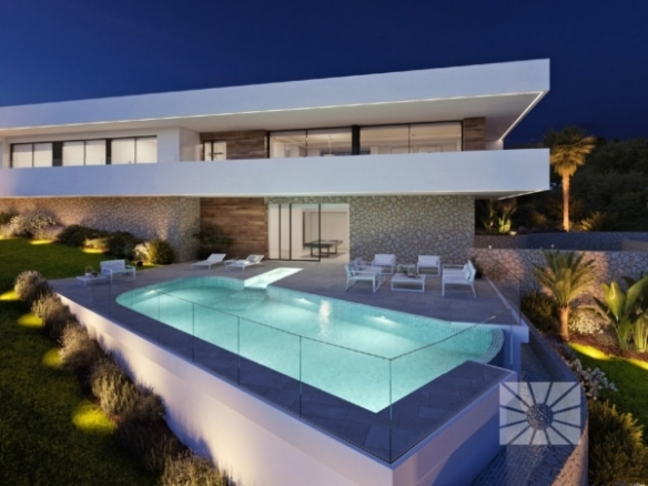 Exclusiva villa de lujo con 3 dormitorios, piscina privada y estupendas vistas al mar en Benitachell(Alicante)