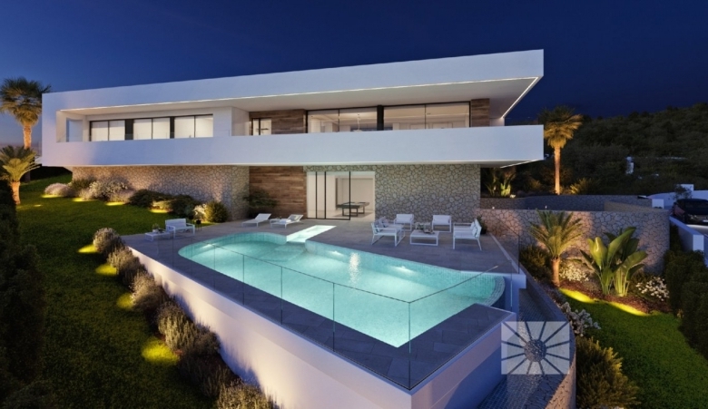Exclusiva villa de lujo con 3 dormitorios, piscina privada y estupendas vistas al mar en Benitachell(Alicante)