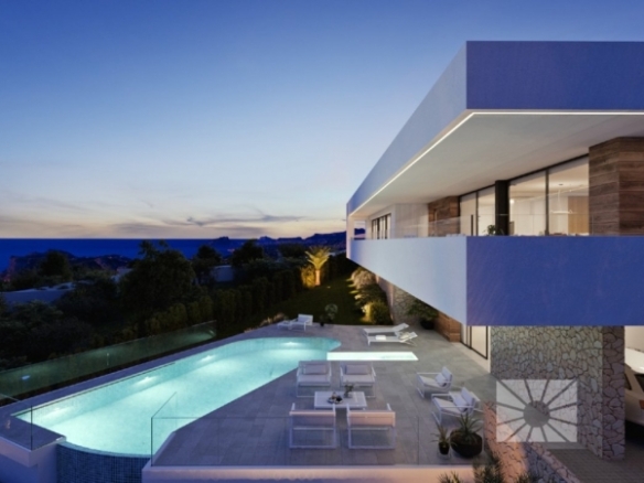 Exclusiva villa de lujo con 3 dormitorios, piscina privada y estupendas vistas al mar en Benitachell(Alicante)