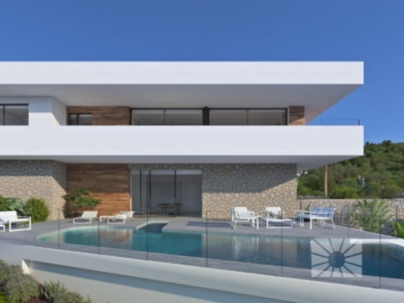 Exclusiva villa de lujo con 3 dormitorios, piscina privada y estupendas vistas al mar en Benitachell(Alicante)
