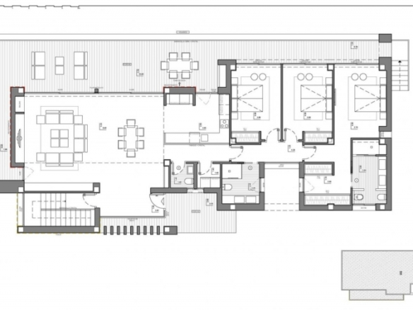 Exclusiva villa de lujo con 3 dormitorios, piscina privada y estupendas vistas al mar en Benitachell(Alicante)