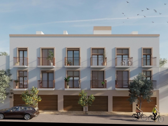 Moderno apartamento de 1 dormitorio con garaje privado y vistas a los viñedos en Hondón de las Nieves.